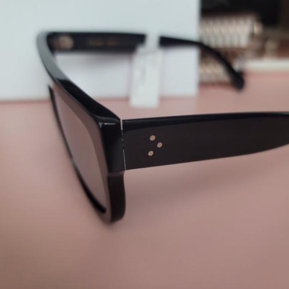 CELINE EYEWEAR Mirrored flat-top acetate sunglasses main image 6